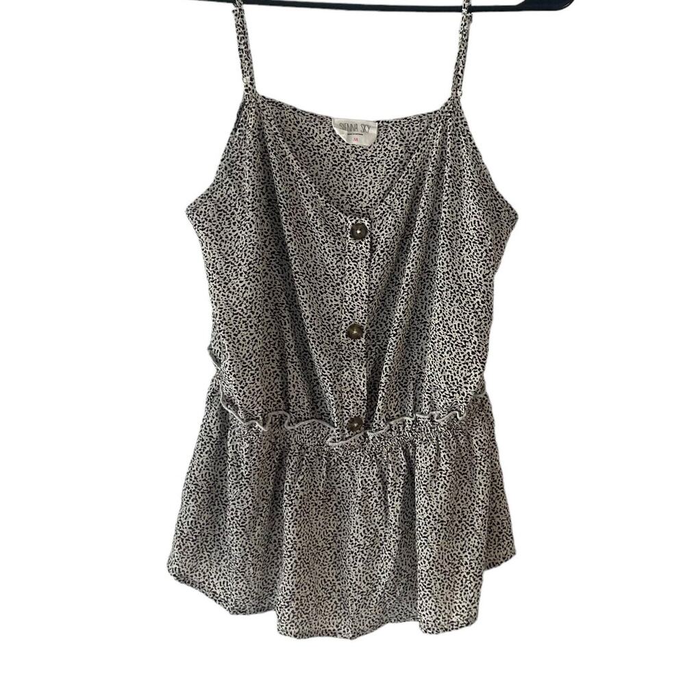 Sienna Sky Women's Size Medium Leopard Print Flowy Top